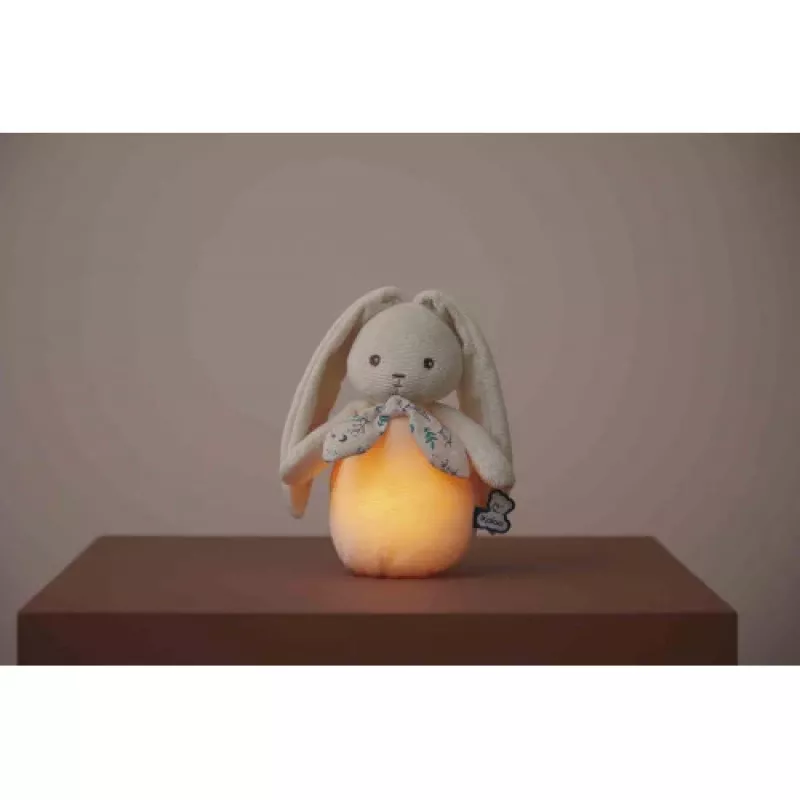 Kaloo Lapinoo Luz nocturna de peluche, conejo color crema