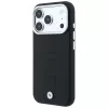 BMW Sign Deboss Quilted Metal Logo Funda MagSafe para iPhone 18 Pro Max, Antracita