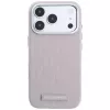 Karl Lagerfeld Funda MagSafe Grained Mono Resin Logo para iPhone 18 Pro / 17 Pro - Rosa