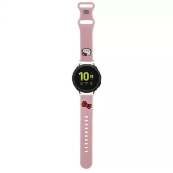 Hello Kitty pulsera universal de silicona con motivo de cabeza de Kitty, rosa, 20 mm