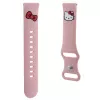 Hello Kitty pulsera universal de silicona con motivo de cabeza de Kitty, rosa, 20 mm