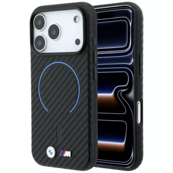 BMW M funda MagSafe Carbon Printed Ring para iPhone 18 Pro Max / 17 Pro Max - negro