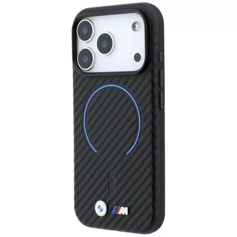 BMW M funda MagSafe Carbon Printed Ring para iPhone 18 Pro Max / 17 Pro Max - negro