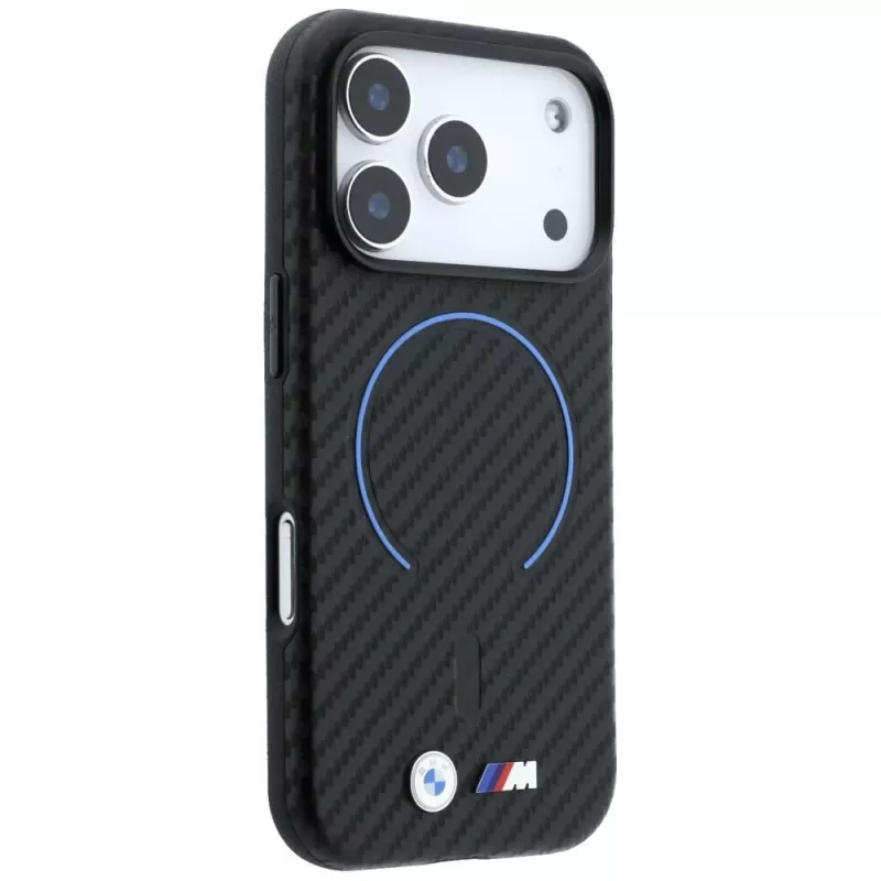 BMW M funda MagSafe Carbon Printed Ring para iPhone 18 Pro Max / 17 Pro Max - negro