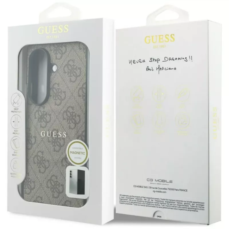 GUESS funda MagSafe 4G Classic para Samsung Galaxy Z Fold 8 Ultra - marrón