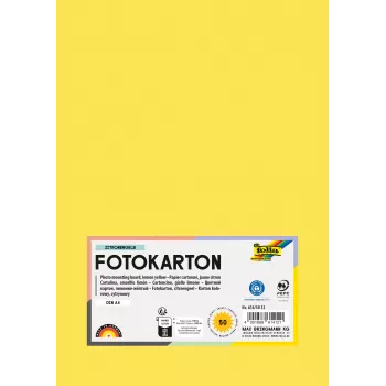 Folia 614/50 12 cartulina amarilla A4 300 g/m² 50 hojas