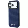 BMW M funda MagSafe Carbon Metal Logo para iPhone 18 Pro / 17 Pro - navy