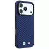 BMW M funda MagSafe Carbon Metal Logo para iPhone 18 Pro / 17 Pro - navy