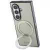 Guess funda MagSafe Magnetic Ring Stand Grained Classic Logo para Samsung Galaxy Z Fold 8 Ultra (beige)