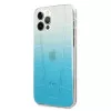 Mercedes-Benz MEHCP12LCLGBL carcasa rígida para iPhone 12 Pro Max Transparent Line azul