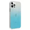 Mercedes-Benz MEHCP12LCLGBL carcasa rígida para iPhone 12 Pro Max Transparent Line azul