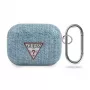 GUESS funda para AirPods Pro Jeans Collection azul claro con mosquetón
