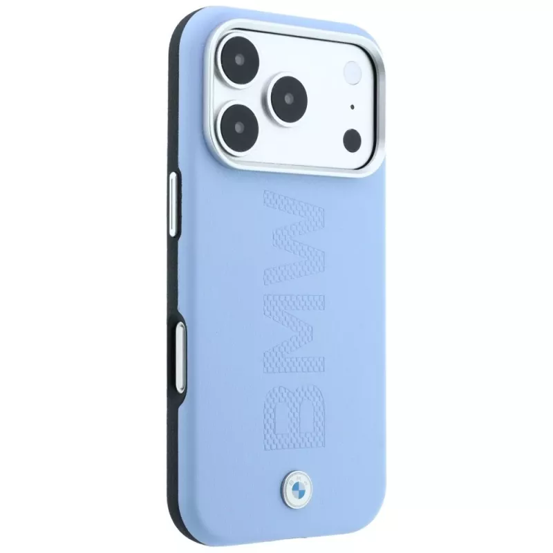 BMW funda MagSafe Sign Centered Deboss para iPhone 18 Pro / 17 Pro - azul