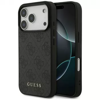 GUESS funda protectora trasera 4G Classic para Apple iPhone 18 Pro / 17 Pro - negra