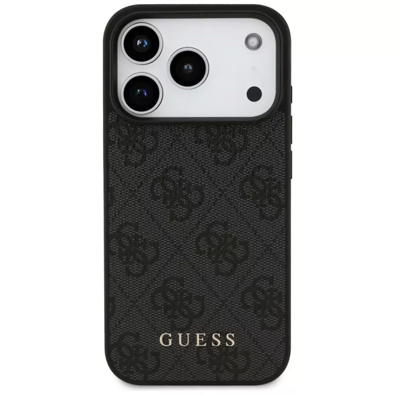GUESS funda protectora trasera 4G Classic para Apple iPhone 18 Pro / 17 Pro - negra