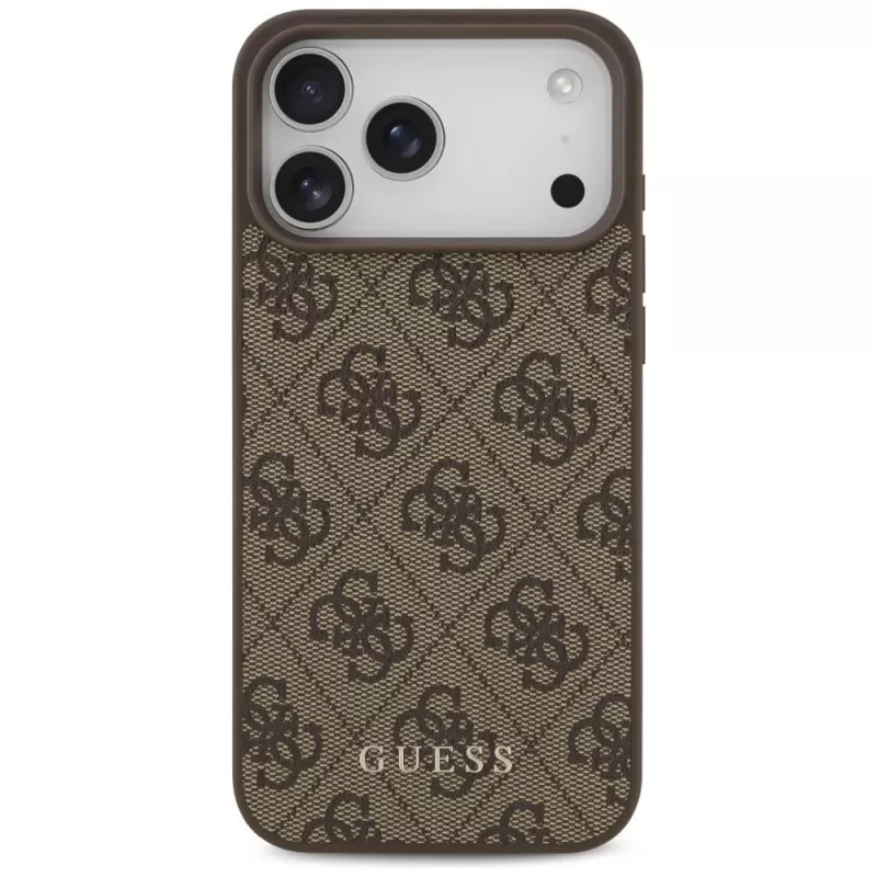 GUESS funda 4G Classic para iPhone 18 Pro Max / 17 Pro Max - marrón