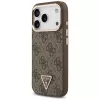 Funda MagSafe GUESS 4G Triangle Logo para iPhone 17 Pro / 18 Pro - Marrón