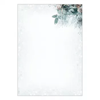 Papel de cartas navideño SIGEL Eucalyptus Magic A4 90 g/m² 100 hojas