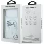 Funda MagSafe Karl Lagerfeld Liquid Glitter Karl Script Logo para iPhone 17 Pro Max, Transparente