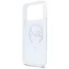 Funda MagSafe Karl Lagerfeld Liquid Glitter Karl Script Logo para iPhone 17 Pro Max, Transparente