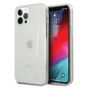 Carcasa rígida transparente Mercedes-Benz MEHCP12LCLCT para iPhone 12 Pro Max Transparent Line