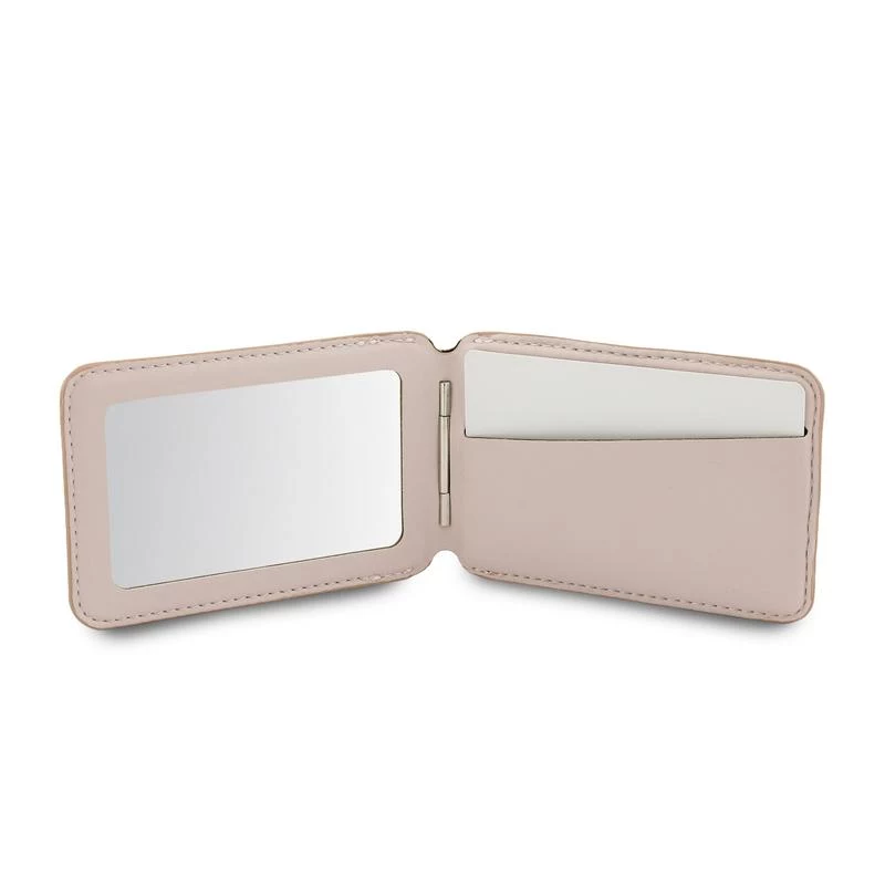 Funda cartera MagSafe GUESS 4G Stand & Mirror para iPhone - Rosa