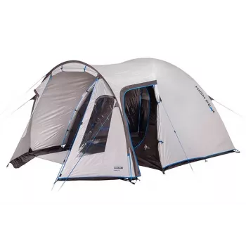 Tienda de campaña tipo cúpula High Peak TESSIN 5.0 CLIMATE PROTECTION 80, 5 personas, Gris/Azul