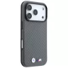 BMW M Carbon Metal Logo Funda MagSafe para iPhone 18 Pro / 17 Pro - Gris