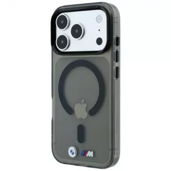 BMW M IML Glossy Metal Logo & Trims funda MagSafe para iPhone 18 Pro / 17 Pro - negro