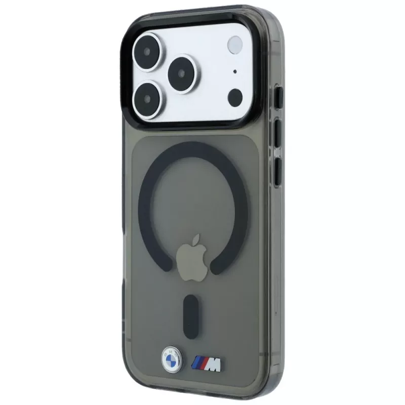 BMW M IML Glossy Metal Logo & Trims funda MagSafe para iPhone 18 Pro / 17 Pro - negro