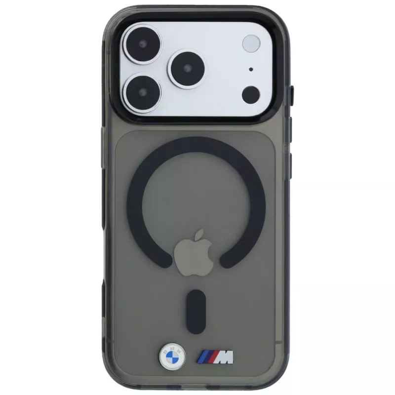 BMW M IML Glossy Metal Logo & Trims funda MagSafe para iPhone 18 Pro / 17 Pro - negro