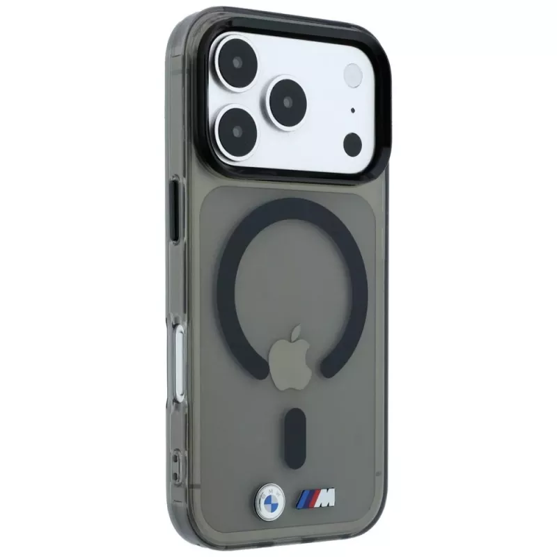 BMW M IML Glossy Metal Logo & Trims funda MagSafe para iPhone 18 Pro / 17 Pro - negro