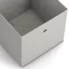 ZELLER 14422 caja de almacenamiento de tela no tejida, gris, 27L, plegable, con asa
