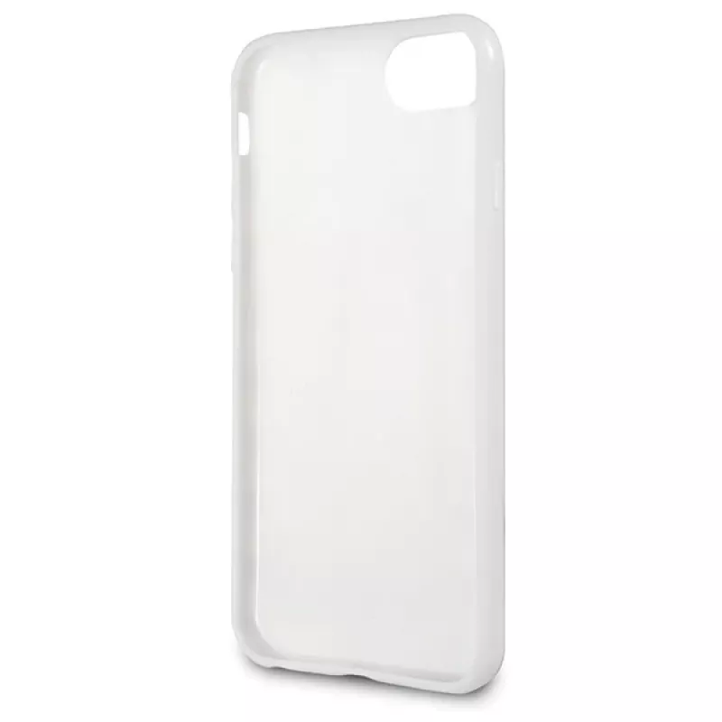 U.S. POLO ASSN. USHCI8PCSTRB funda para iPhone 7/8/SE 2020/SE 2022 blanca con estampado tricolor colección