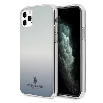 U.S. POLO ASSN. US Polo USHCN58TRDGLB Funda trasera para iPhone 11 Pro con patrón degradado azul