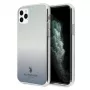 U.S. POLO ASSN. US Polo USHCN58TRDGLB Funda trasera para iPhone 11 Pro con patrón degradado azul