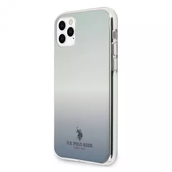 U.S. POLO ASSN. US Polo USHCN58TRDGLB Funda trasera para iPhone 11 Pro con patrón degradado azul