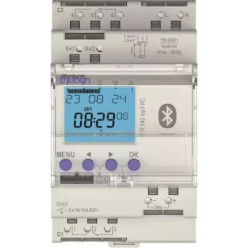 Theben TR642top3 BLE RC Temporizador digital con programa astro y anual, 2 canales, 3 TE