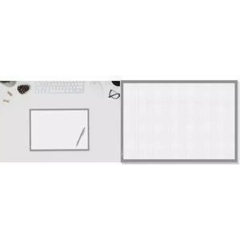 Sigel HO265 Tapete de escritorio A3, 40 hojas arrancables, blanco/gris, antideslizante