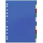 DURABLE 674027 Separadores de documentos A4 1-10, polipropileno, 10 piezas, perforación universal, colores surtidos
