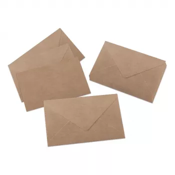 SIGEL DU700 Sobres de papel kraft C6, marrón, 24 uds., autoadhesivos