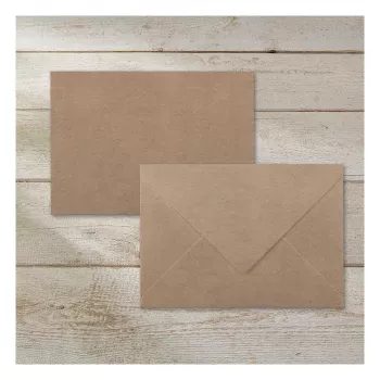 SIGEL DU700 Sobres de papel kraft C6, marrón, 24 uds., autoadhesivos