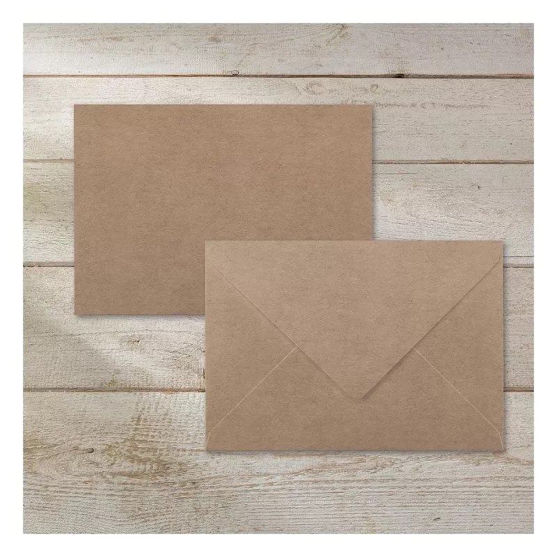 SIGEL DU700 Sobres de papel kraft C6, marrón, 24 uds., autoadhesivos