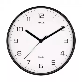 MAULdrip Reloj de pared 25 cm cuarzo negro