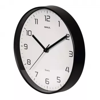 MAULdrip Reloj de pared 25 cm cuarzo negro