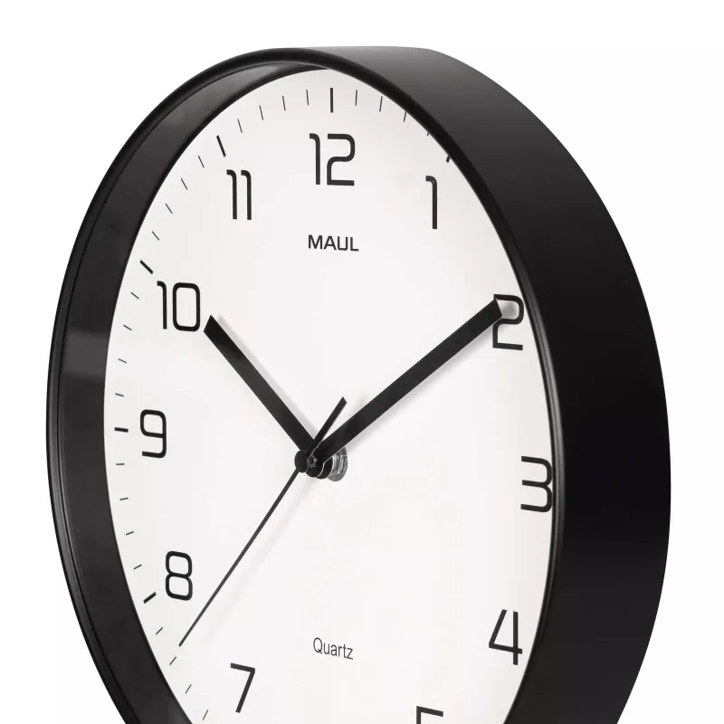 MAULdrip Reloj de pared 25 cm cuarzo negro