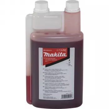 Makita 980008612 Aceite para motores de 2 tiempos, botella dosificadora de 1 L