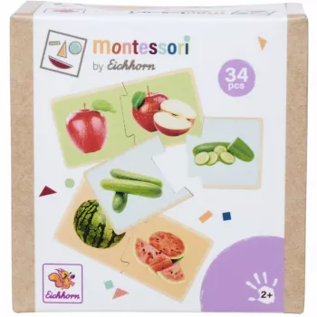 Eichhorn Puzzle Montessori - Puzzle de madera con clavijas para niños pequeños a partir de 12 meses, FSC 100%
