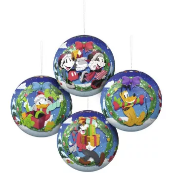 Ravensburger Set de bolas de puzzle 3D Disney bola de Navidad (2 x 27 piezas)
