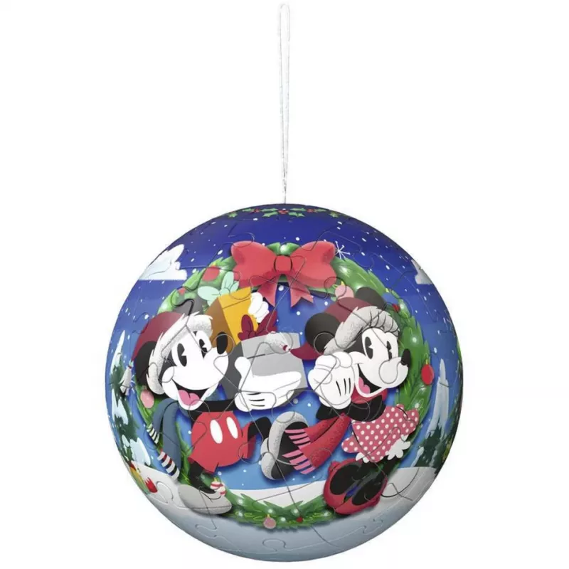 Ravensburger Set de bolas de puzzle 3D Disney bola de Navidad (2 x 27 piezas)